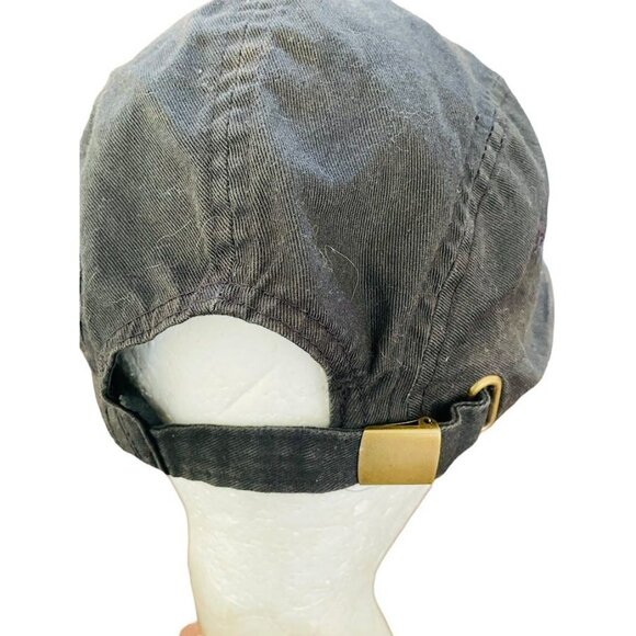 Mickey Mouse Logo Hat Strapback Sequin Cap Black 100 % Cotton Size 57-6 - Picture 4 of 5